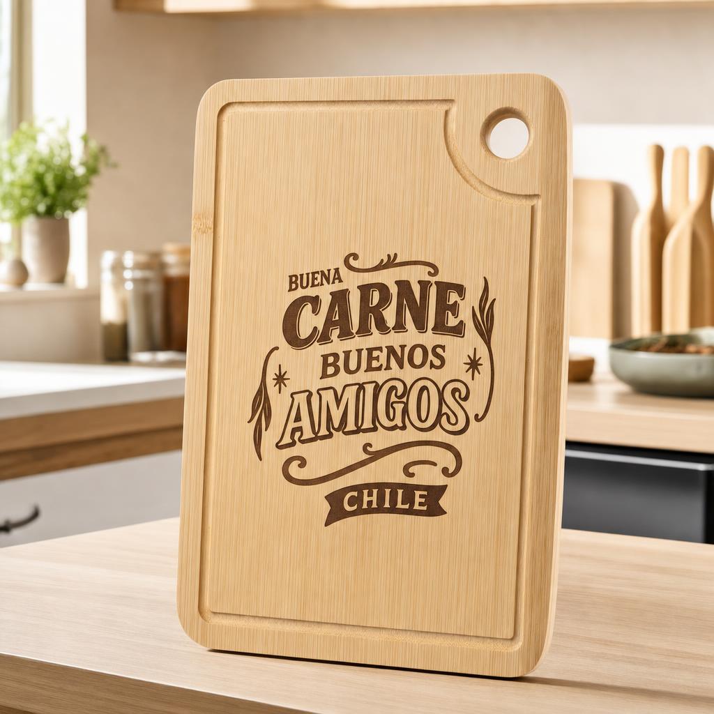Tabla Buena Carne Buenos Amigos — Vertical