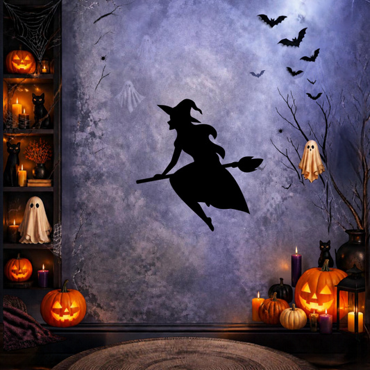 Cuadro Halloween — Pack 3 Brujas para Muro