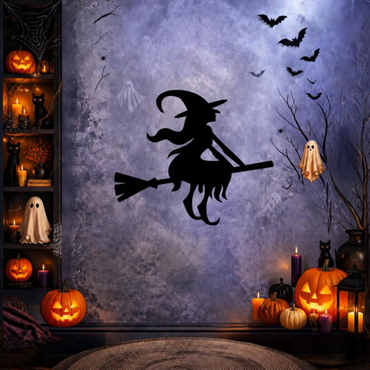 Cuadro Halloween — Pack 3 Brujas para Muro