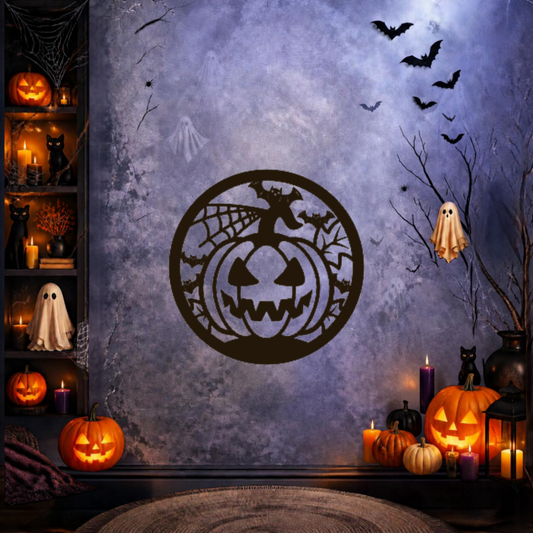 Cuadro Halloween — Pack 3 Cuadros Circulares para Muro