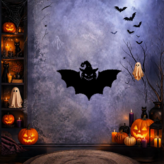 Cuadro Halloween — Pack 3 Murciélagos para Muro