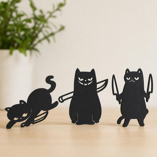 Trío de Gatos Enojados — otra vista