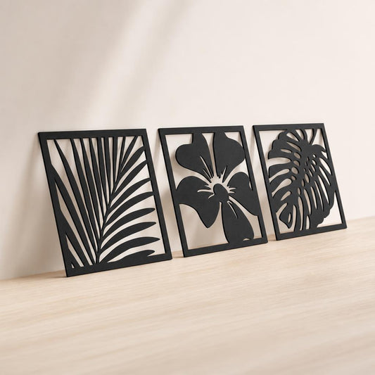 Triptico Botanico Hojas y Flor — otra vista