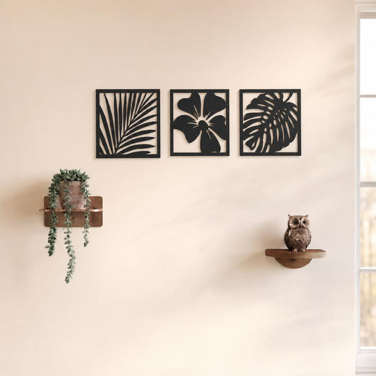 Triptico Botanico Hojas y Flor