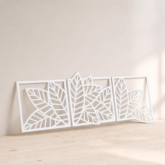 Triptico de Hojas Formato Rectangular — Blanco
