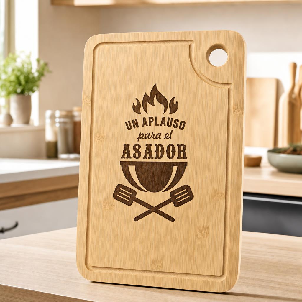 Tabla Un Aplauso Para El Asador — Vertical