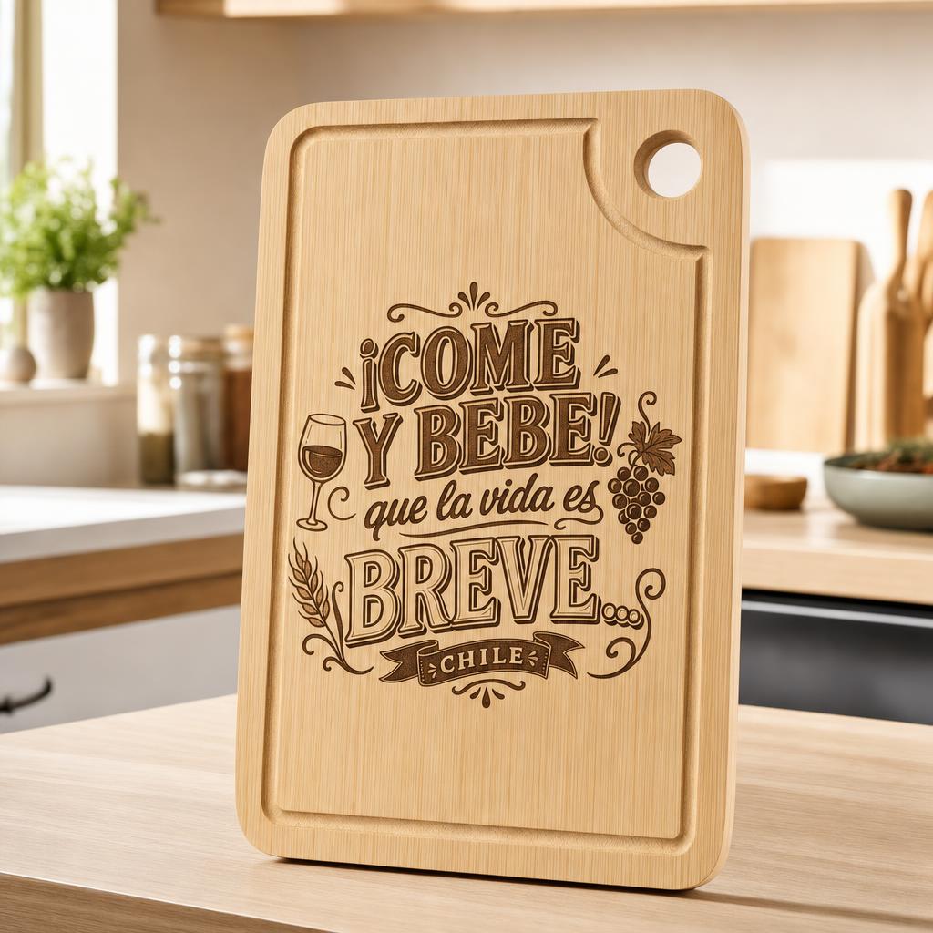 Tabla Come Y Bebe Que La Vida Es Breve — Vertical