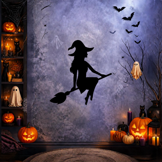 Cuadro Halloween — Pack 3 Brujas para Muro