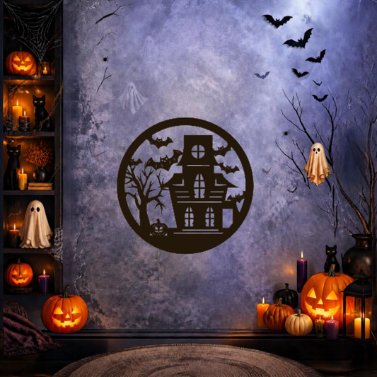 Cuadro Halloween — Pack 3 Cuadros Circulares para Muro