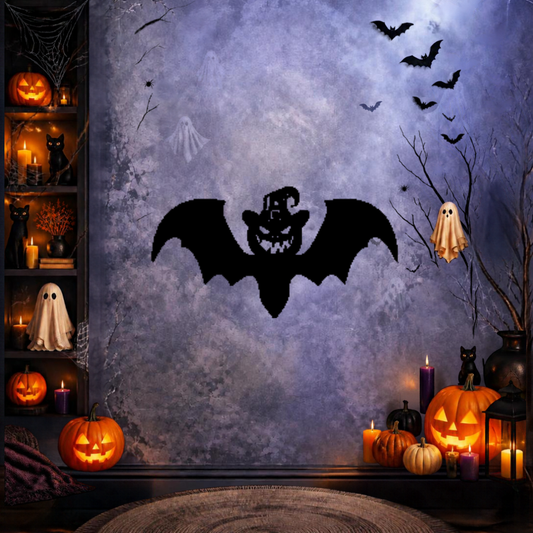Cuadro Halloween — Pack 3 Murciélagos para Muro
