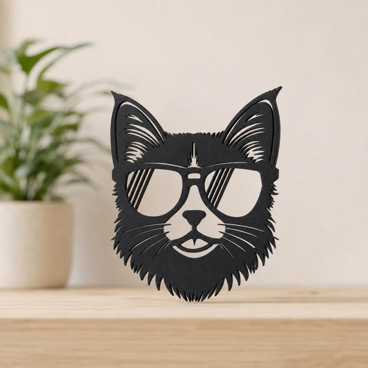 Cuadro Gato con Lentes de Sol 2 — otra vista