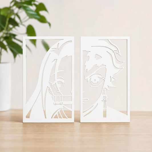 Cuadro Dúo Hermanos Guerreros — Blanco