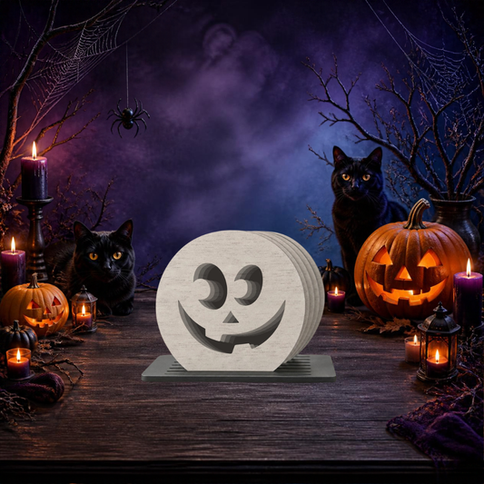 Posavasos Halloween — Set de 6 + Base