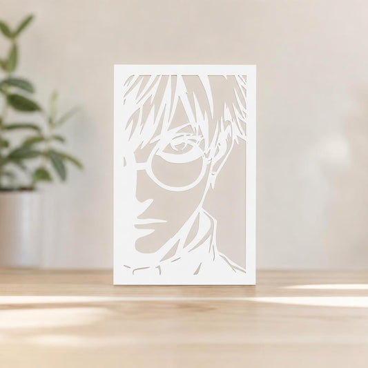 Cuadro Retrato Intenso — Blanco