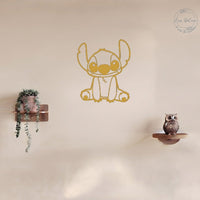 Cuadro Stitch — Dorado
